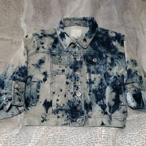 Body Central S tye dye blue jean jacket